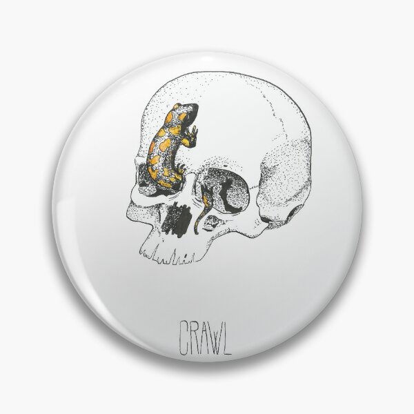 Item preview, Salamander and skull designed and sold by Crea-RiBo.