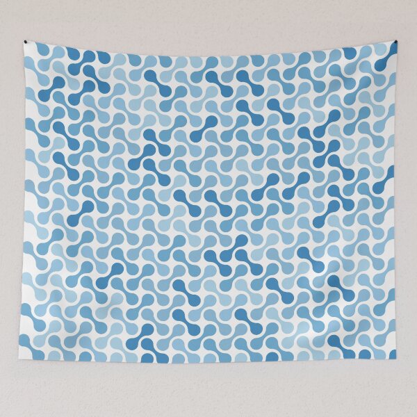 Item preview, Blue Metaball Pattern designed and sold by GoatSkulDesign.