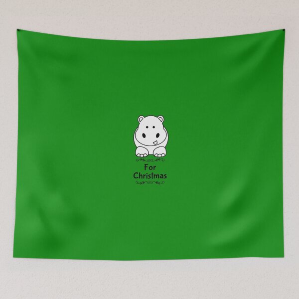 Item preview, I want a Hippo for Christmas designed and sold by LusterGirl.
