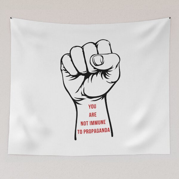 Item preview, You Are Not Immune To Propaganda Hand designed and sold by AutumnVibeShop.