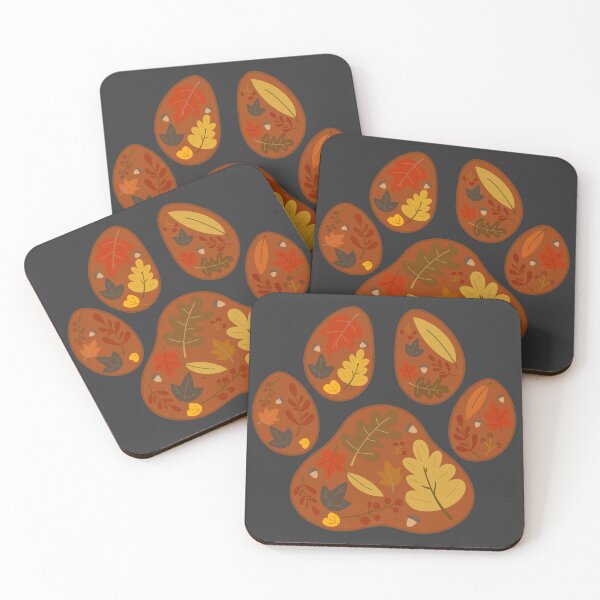 Item preview, Fall Leaves Dog Paw designed and sold by liz-des.