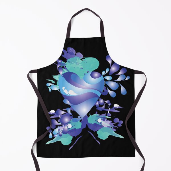 Item preview, Abstract blue heart designed and sold by GulQari.