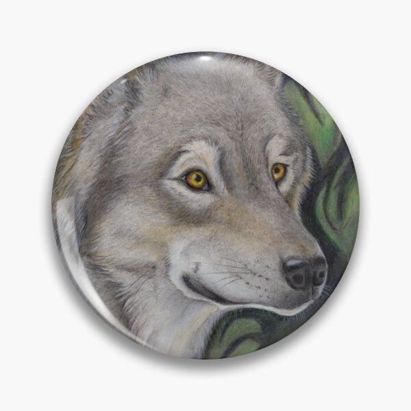 Artikelvorschau, Grauer Wolf im Wald entworfen und verkauft von Philosophyfox.