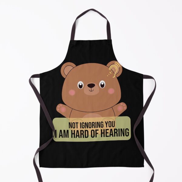 Aperçu de l'œuvre JE NE T'IGNORE PAS - JE SUIS DUR D'ENTENDRE MIGNON OURS EN PELUCHE créée et vendue par Cr1sV.