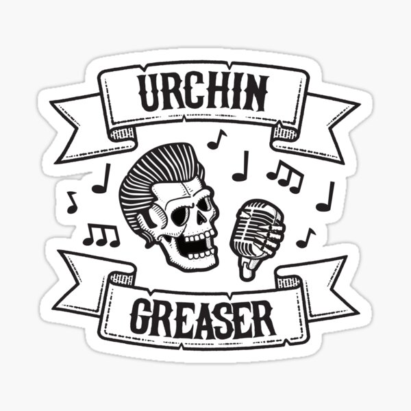 Urchin Greaser Rockabilly Logo Sticker