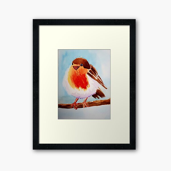 Aperçu de l'œuvre Aquarelle de Robin rouge créée et vendue par KnightAdz.