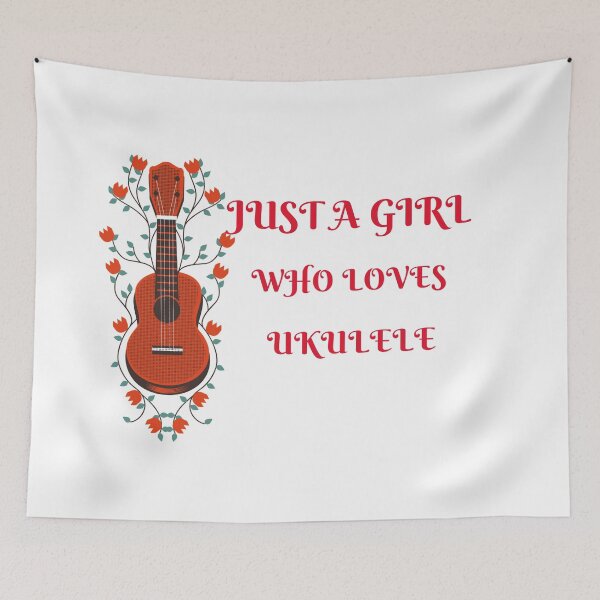 Item preview, Ukulele Just A Girl Who Loves Ukulele  designed and sold by joabaj.