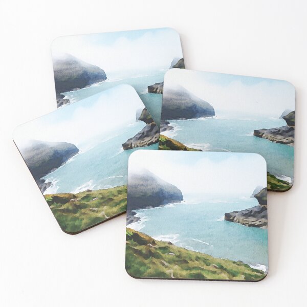 Item preview, Pueblo de Boscastle en Cornwall Inglaterra efecto acuarela designed and sold by Gerald Waters.