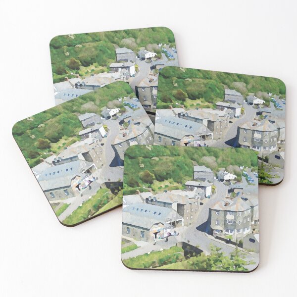 Item preview, Boscastle village in Cornwall England watercolour effect designed and sold by Gerald Waters.