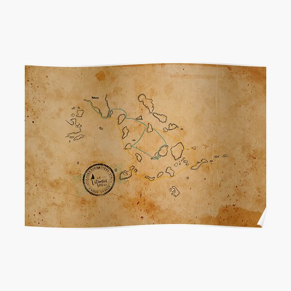 Cyclades 2020 - old map Poster