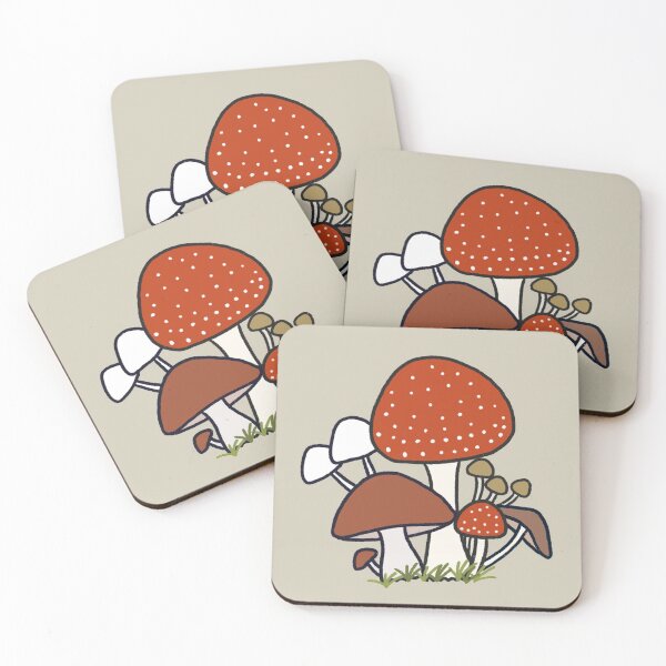Item preview, Sencillos y lindos hongos kawaii anime cottagecore bosque arte minimalista designed and sold by Marinaaa010.