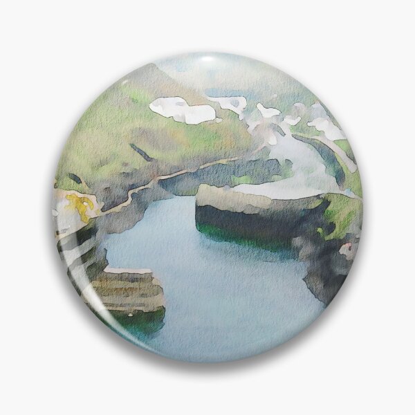 Item preview, Boscastle village in Cornwall England watercolour effect designed and sold by Gerald Waters.