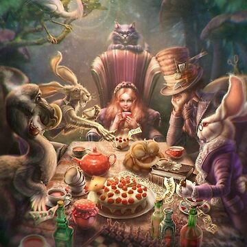 Alice in Wonderland Tea Party | Art Board Print
