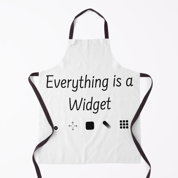 Item preview, Everything is a Widget - Flutter - Black designed and sold by Mechashadow.