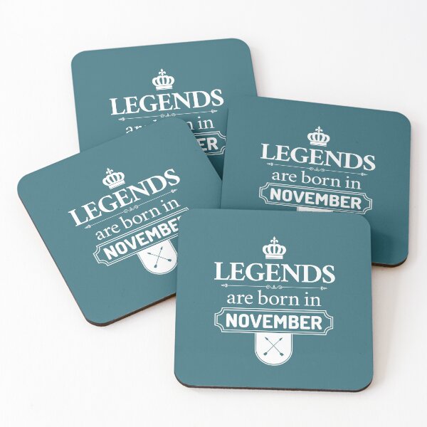 Item preview, Legends Are Born In November | Birthday Gift | designed and sold by Minimalwiz.