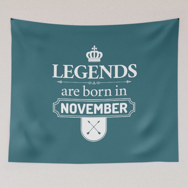 Item preview, Legends Are Born In November | Birthday Gift | designed and sold by Minimalwiz.