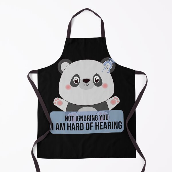 Aperçu de l'œuvre JE NE T'IGNORE PAS - JE SUIS DUR D'ENTENDRE MIGNON OURS PANDA créée et vendue par Cr1sV.