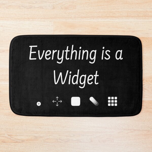 Item preview, Everything is a Widget - Flutter - White designed and sold by Mechashadow.