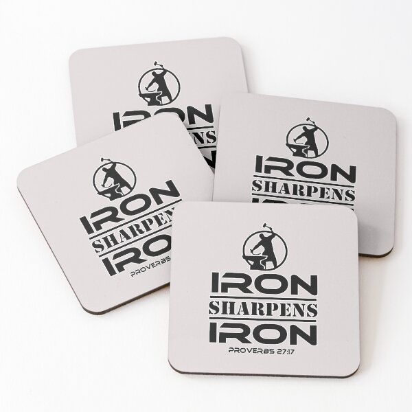 Item preview, Proverbs 27:17, “Iron sharpens iron, designed and sold by BibleGears.