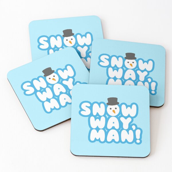 Item preview, SNOW WAY, MAN! Cartoon Christmas Snowman Design designed and sold by Rodney's Marketplace.
