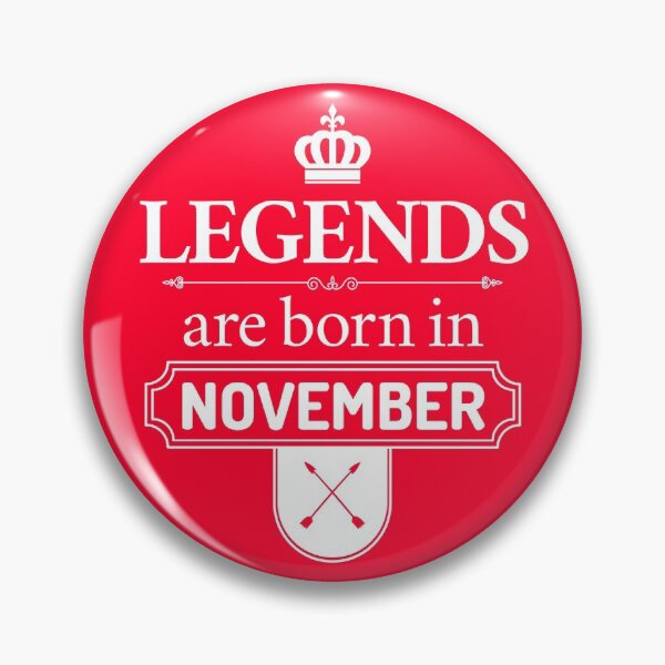 Item preview, Legends Are Born In November | Birthday Gift | designed and sold by Minimalwiz.