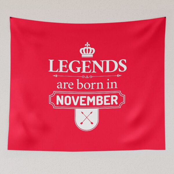 Item preview, Legends Are Born In November | Birthday Gift | designed and sold by Minimalwiz.