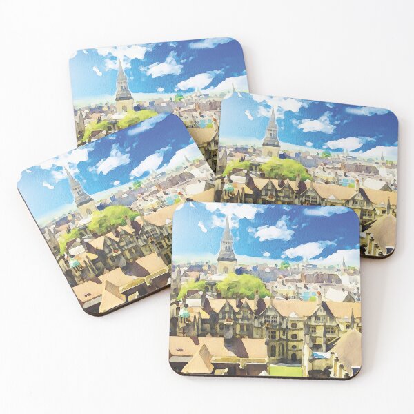 Item preview, Oxford town in England watercolour effect designed and sold by Gerald Waters.