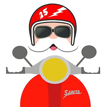 Imagen de la obra NAVIDAD EN MOTO CON PAPÁ NOEL MOTERO (Vespa Scooter) de Giuraf