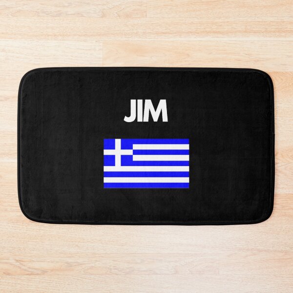 Item preview, Jim Greek Name with Greek Flag Design designed and sold by TheGreekGuy.