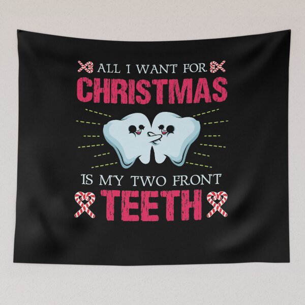 Item preview, All I Want For Christmas I My Two Teeth Dentist Dentistry designed and sold by shirti.