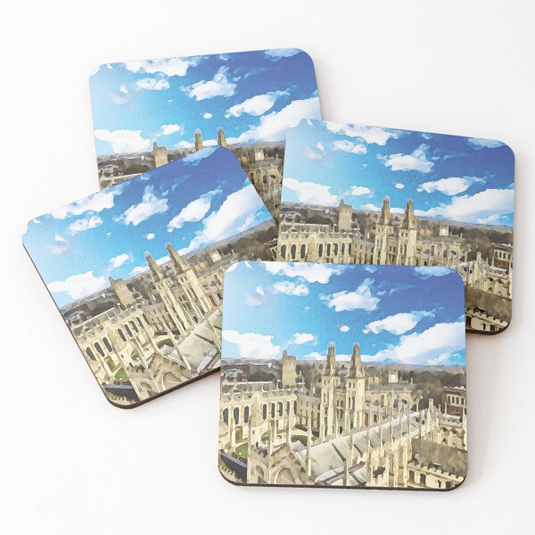 Item preview, Needles in Oxford town in England watercolour effect designed and sold by Gerald Waters.