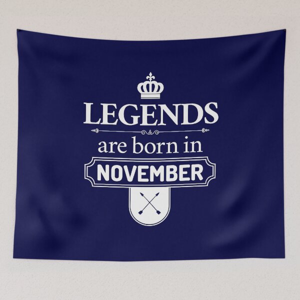 Item preview, Legends Are Born In November | Birthday Gift | designed and sold by Minimalwiz.