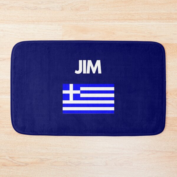 Item preview, Jim Greek Name with Greek Flag Design designed and sold by TheGreekGuy.