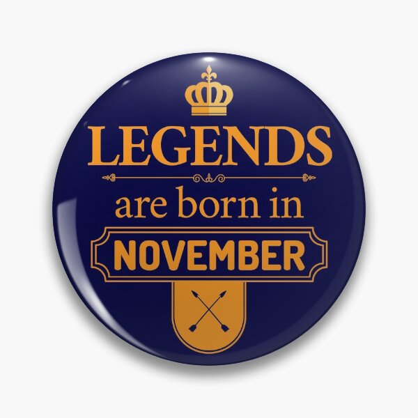 Item preview, Legends Are Born In November | Birthday Gift | designed and sold by Minimalwiz.