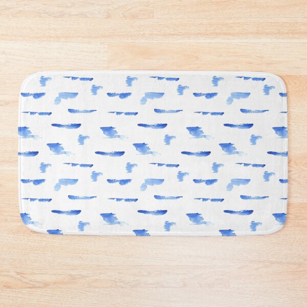 Item preview, Watercolor blue paint strokes  designed and sold by Flowersforbear.