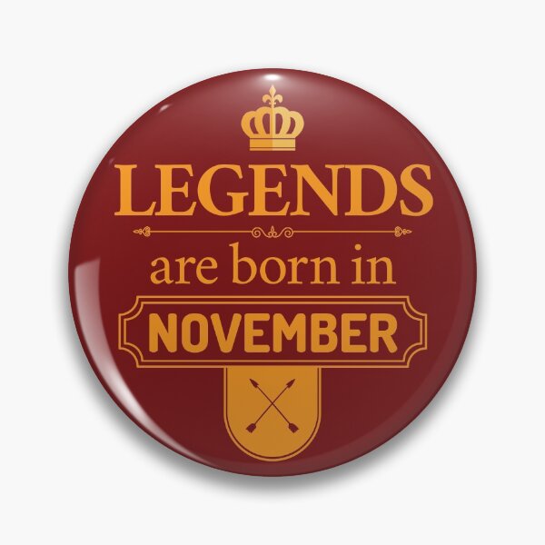 Item preview, Legends Are Born In November | Birthday Gift | designed and sold by Minimalwiz.