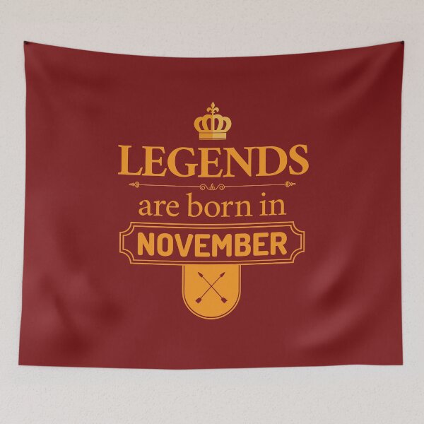 Item preview, Legends Are Born In November | Birthday Gift | designed and sold by Minimalwiz.