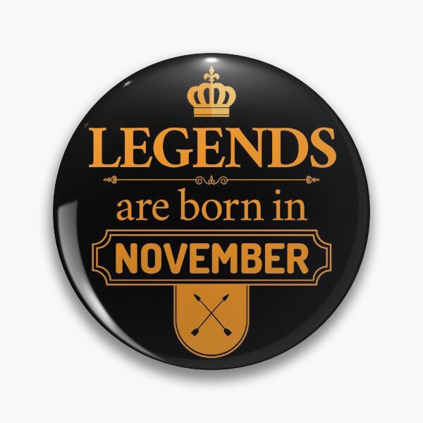 Item preview, Legends Are Born In November | Birthday Gift | designed and sold by Minimalwiz.