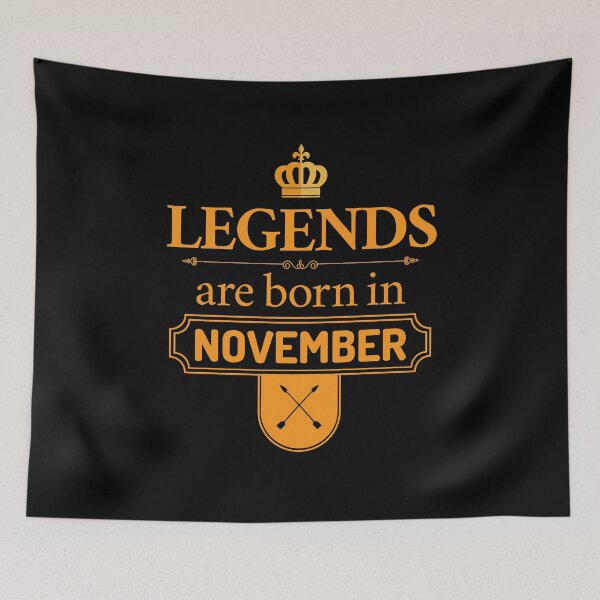 Item preview, Legends Are Born In November | Birthday Gift | designed and sold by Minimalwiz.