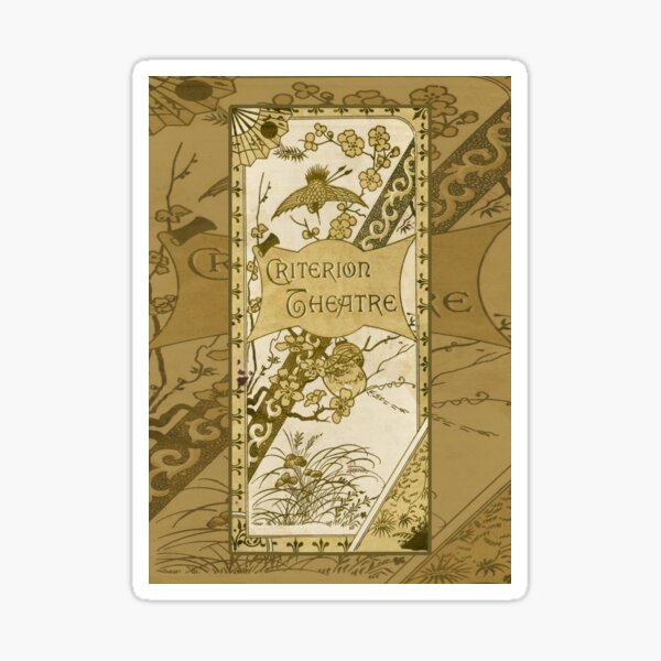The Criterion Theatre 1890s Sticker