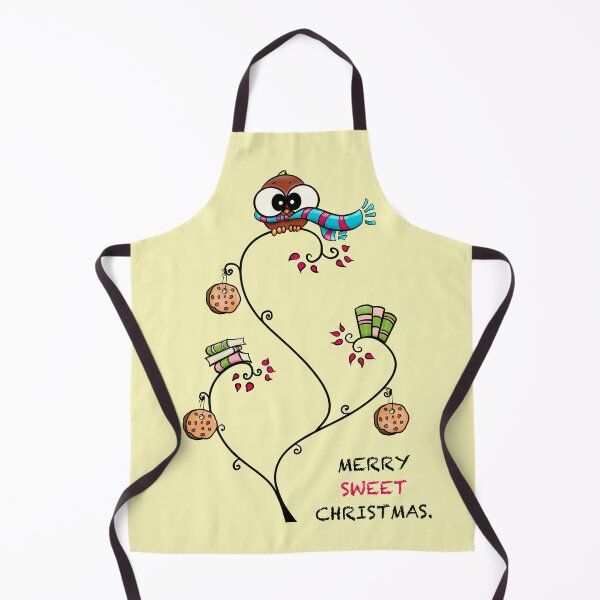 Item preview, cute bird, cute cookie tree, wishing a Merry Sweet Christmas designed and sold by Nicoartlines.