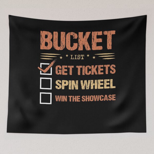 Item preview, Bucket List Get Tickets Spin Wheel Win The Showcase Checkbox designed and sold by shirti.