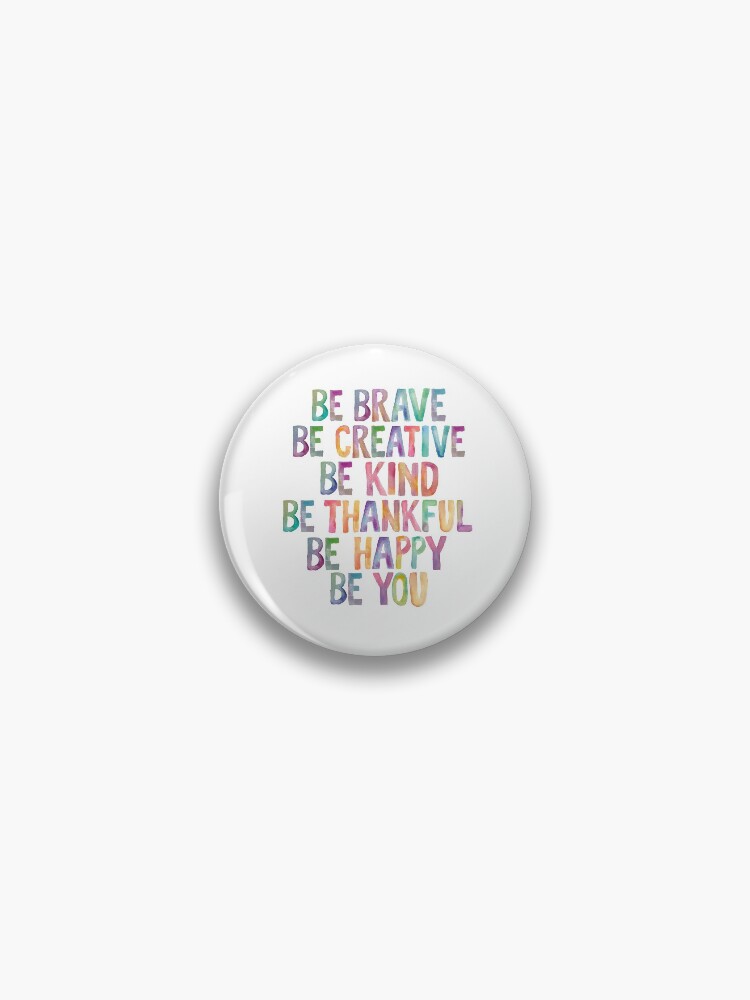 Positivity Badges Set of Motivational Badges Rainbow Badges 