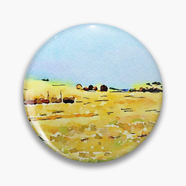 Item preview, Borrello: agricultural landscape with hay bales designed and sold by Giuseppe Cocco.