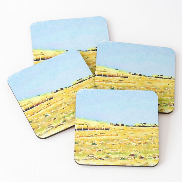 Item preview, Borrello: agricultural landscape with hay bales designed and sold by Giuseppe Cocco.