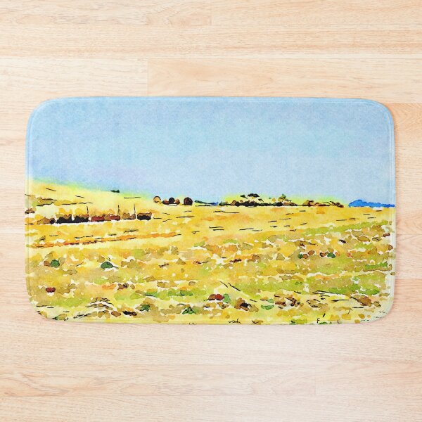 Item preview, Borrello: agricultural landscape with hay bales designed and sold by Giuseppe Cocco.