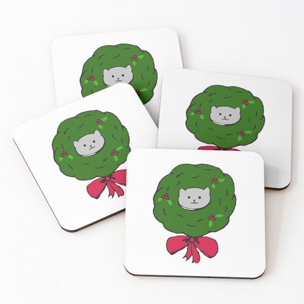 Item preview, Christmas Wreath Kitty designed and sold by LuxPNSilva.