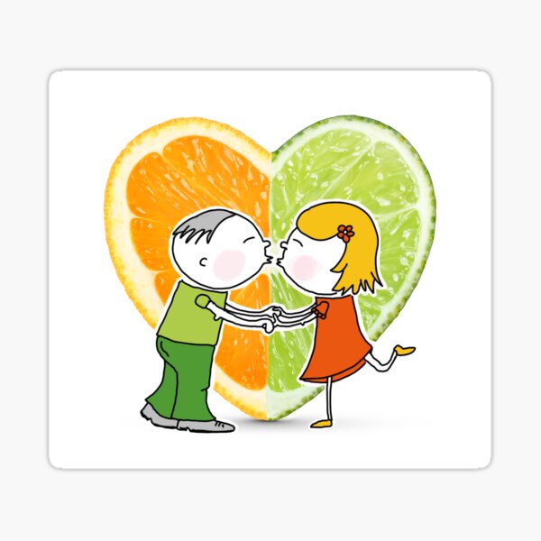 Orange und Limette ... eine große Liebe? Sticker