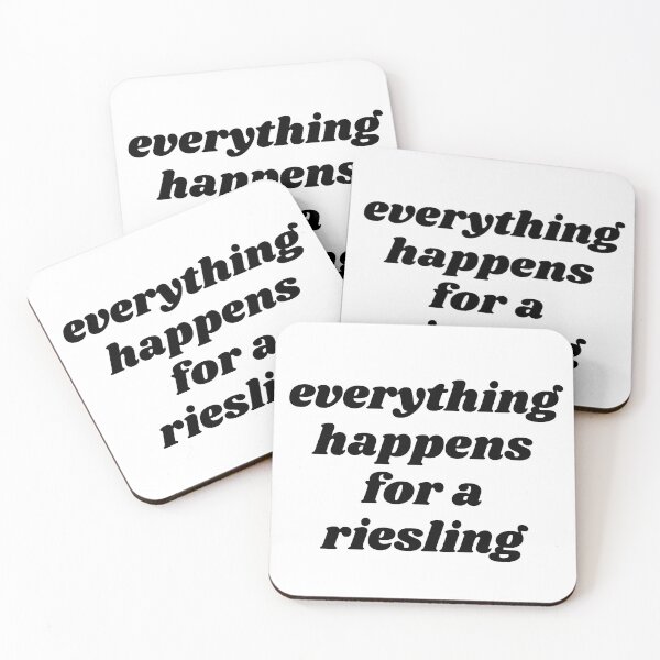 Item preview, Wine - Everything Happens For A Riesling designed and sold by reallyrealnow.