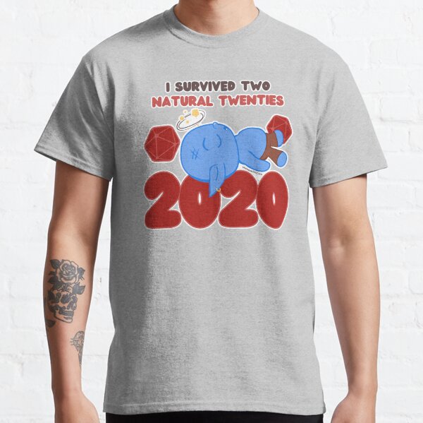 I Survived TWO Natural 20's // D20 // Goblin // 2020 Classic T-Shirt
